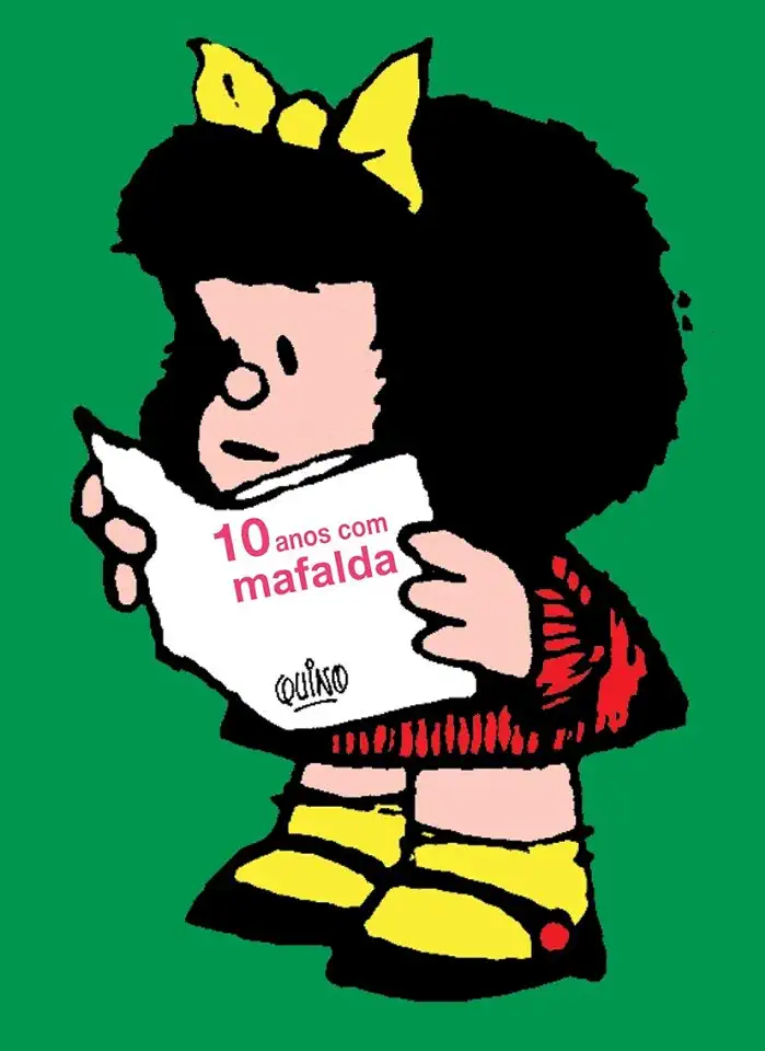 Capa do Livro 10 Anos Com Mafalda - Quino