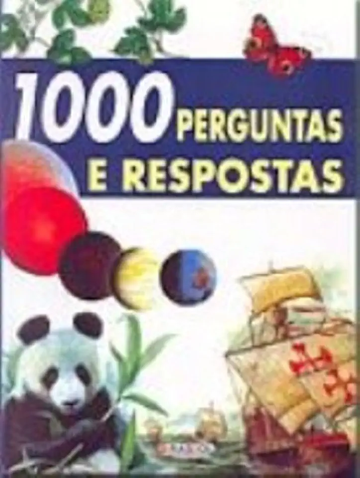Capa do Livro 1000 Perguntas e Respostas - Girassol