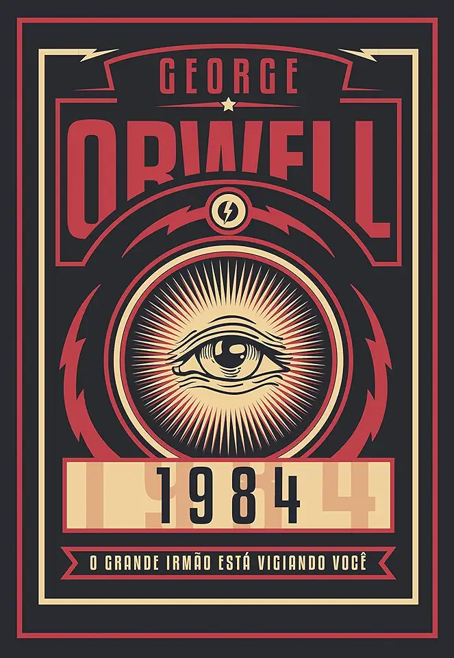 Capa do Livro 1984  (capa Dura) - George Orwell