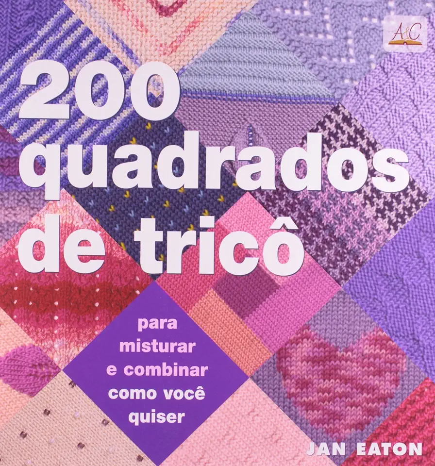 Capa do Livro 200 Quadrados de Tricô - Jan Eaton