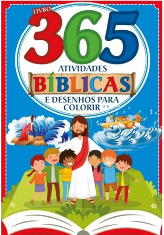 Capa do Livro 365 Atividades e desenhos para colorir - Editora, On Line
