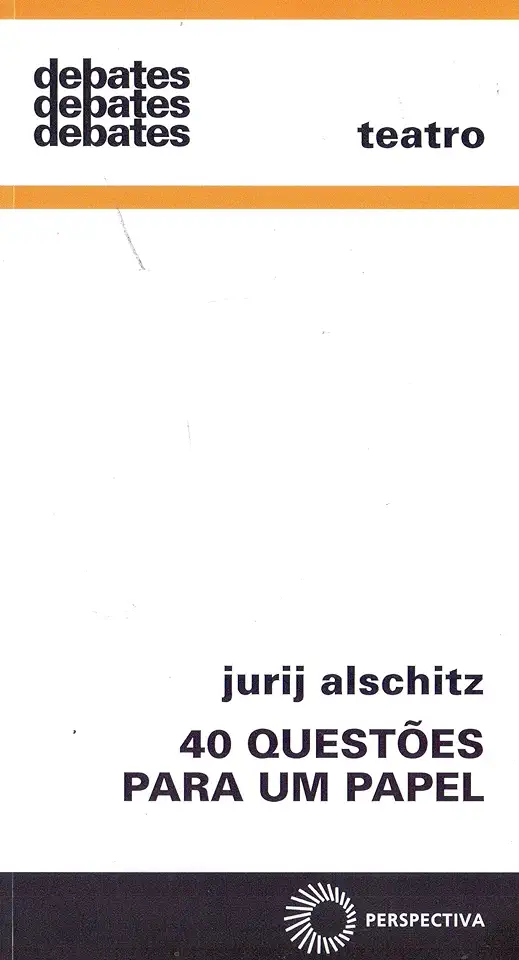 Capa do Livro 40 questões para um papel - Jurij Alschitz