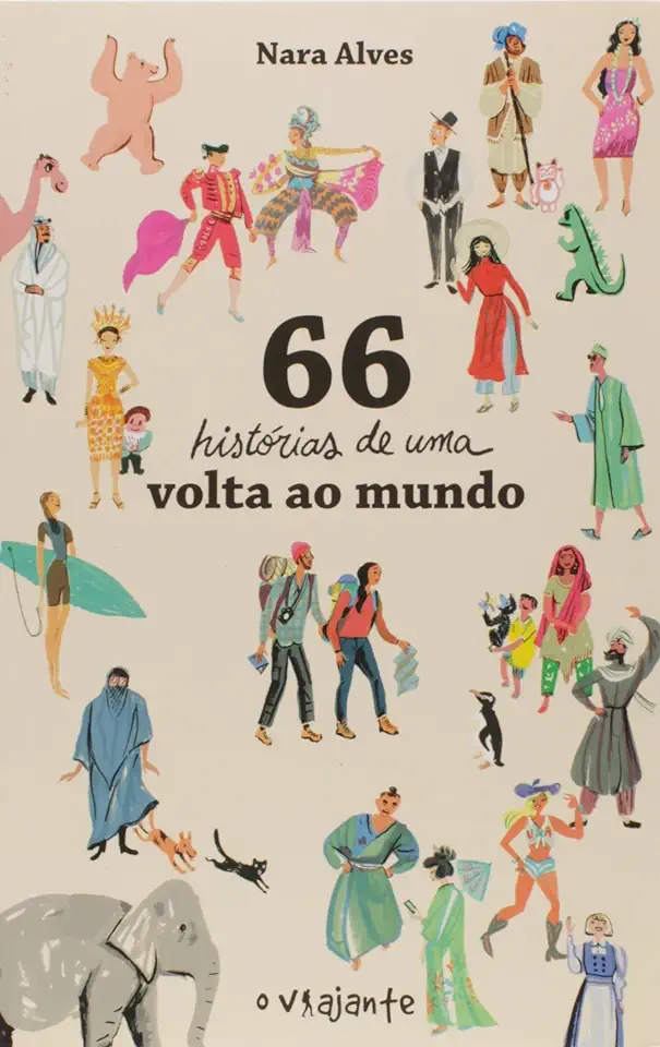 Capa do Livro 66 Histórias de Uma Volta ao Mundo - Nara Alves