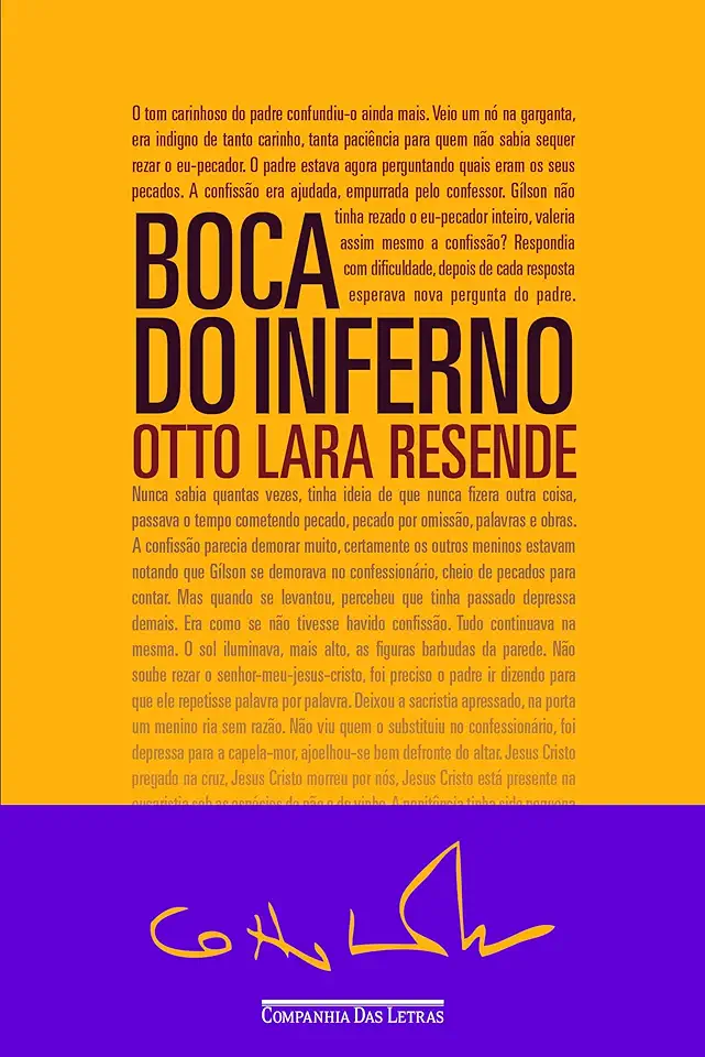 Capa do Livro A Boca do Inferno - Otto Lara Resende