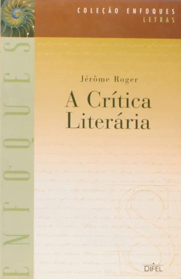 Capa do Livro A Crítica Literária - Jérôme Roger