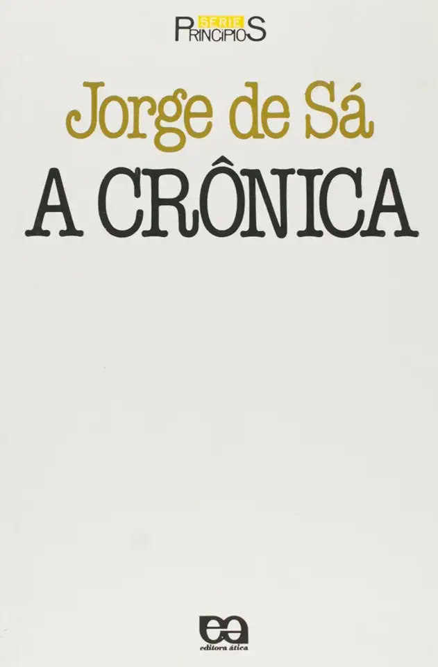 Capa do Livro A Crônica - Jorge de Sá