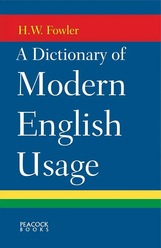 Capa do Livro A Dictionary of Modern English Usage - H. W. Fowler