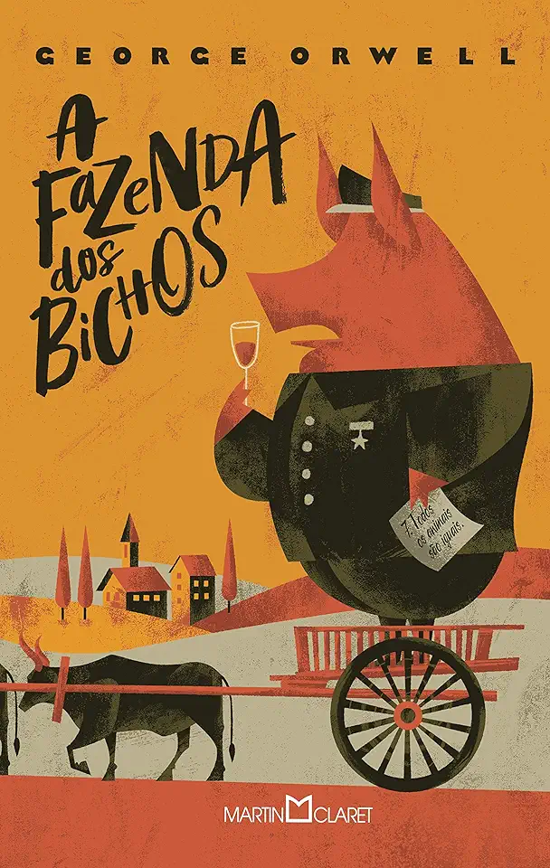 Capa do Livro A fazenda dos bichos - Edição com brinde - pôster exclusivo - Orwell, George