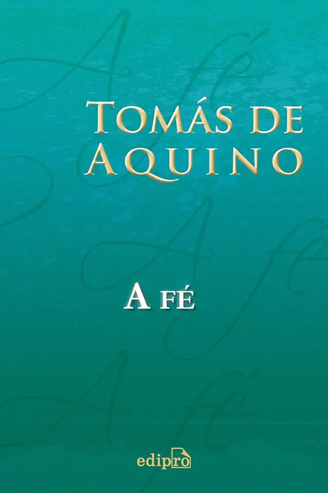 Capa do Livro A Fé - Tomás de Aquino