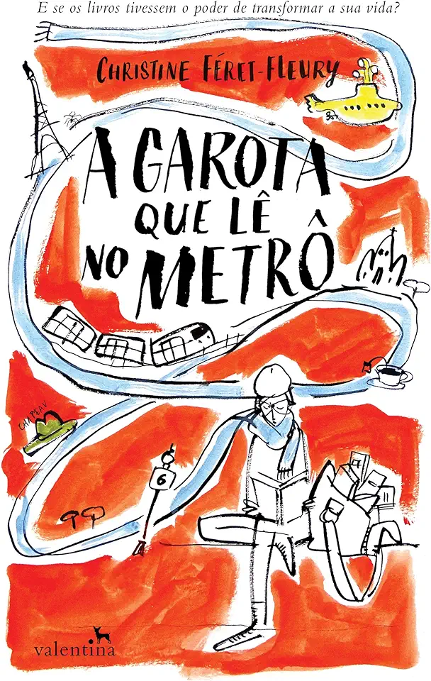 Capa do Livro A Garota que lê no metrô - Féret-Fleury, Christine