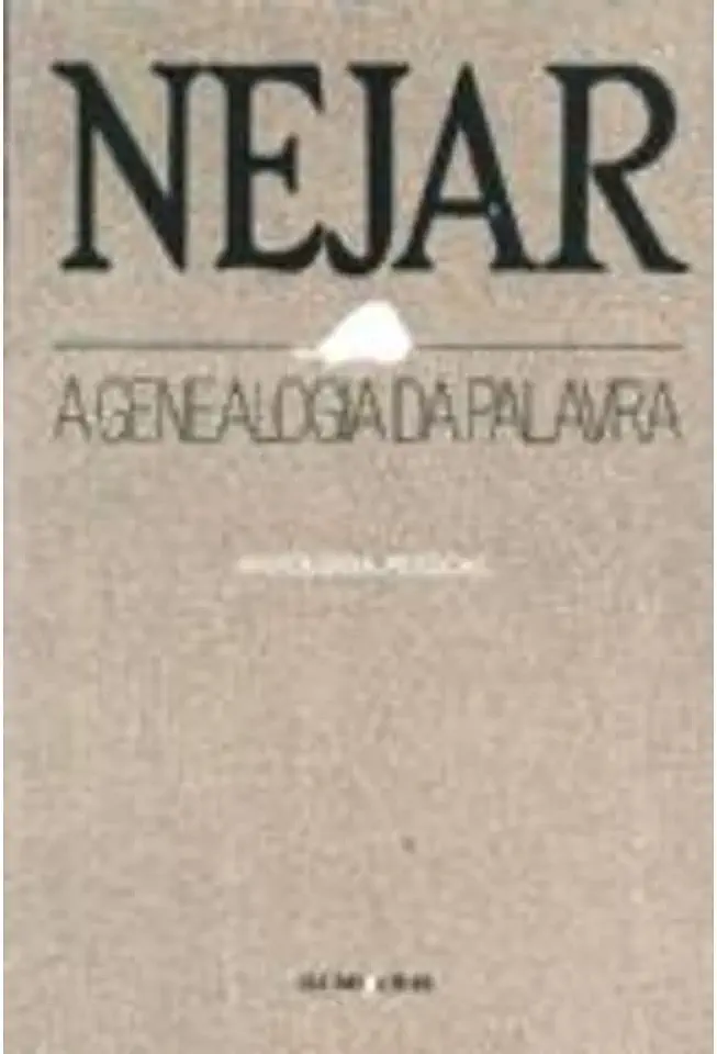 Capa do Livro A Genealogia da Palavra - Carlos Nejar