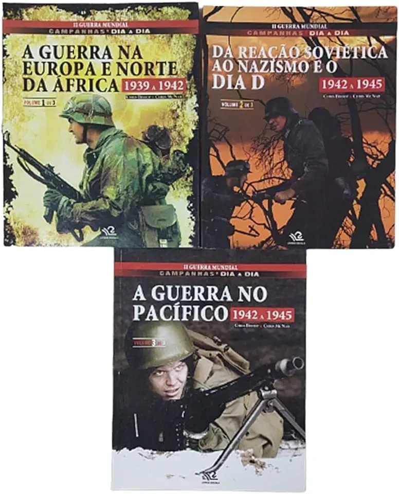 Capa do Livro A Guerra na Europa e Norte da áfrica 1939 a 1942 - Vol. 1 - Chris Bishop / Chris Mcnab