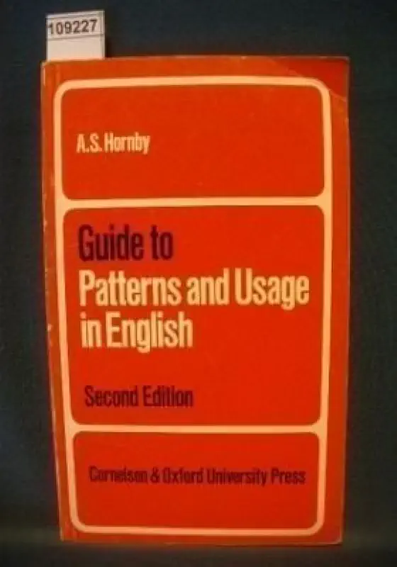 Capa do Livro A Guide to Patterns and Usage in English - A. S. Hornby