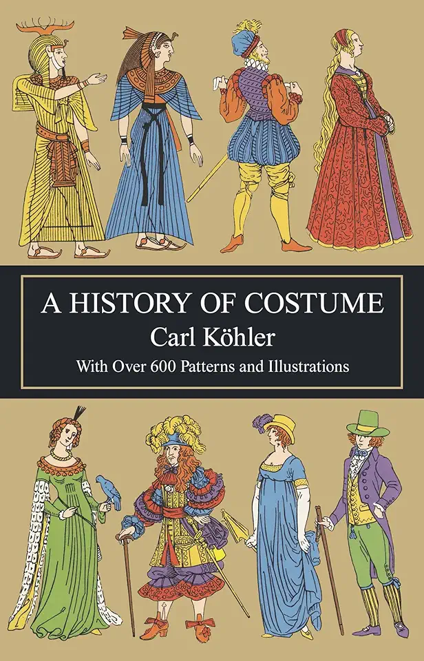 Capa do Livro A History of Costume - Carl Kohler