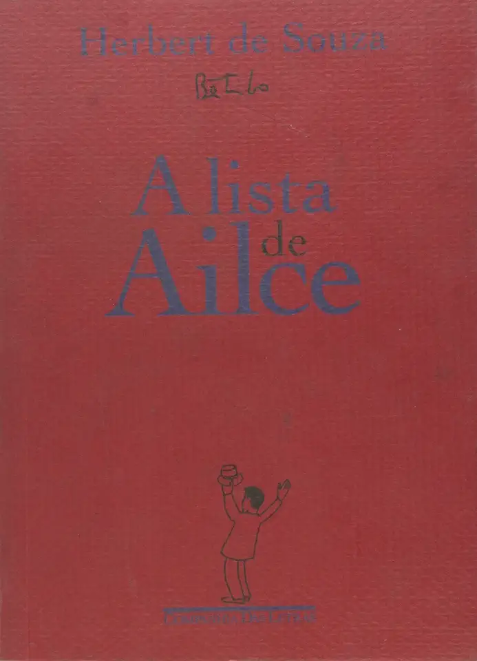 Capa do Livro A Lista de Ailce - Herbert de Souza