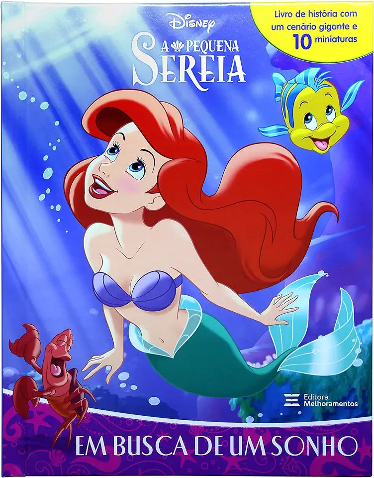 Capa do Livro A Pequena Sereia – Em Busca de um Sonho - Disney Enterprises, Inc.