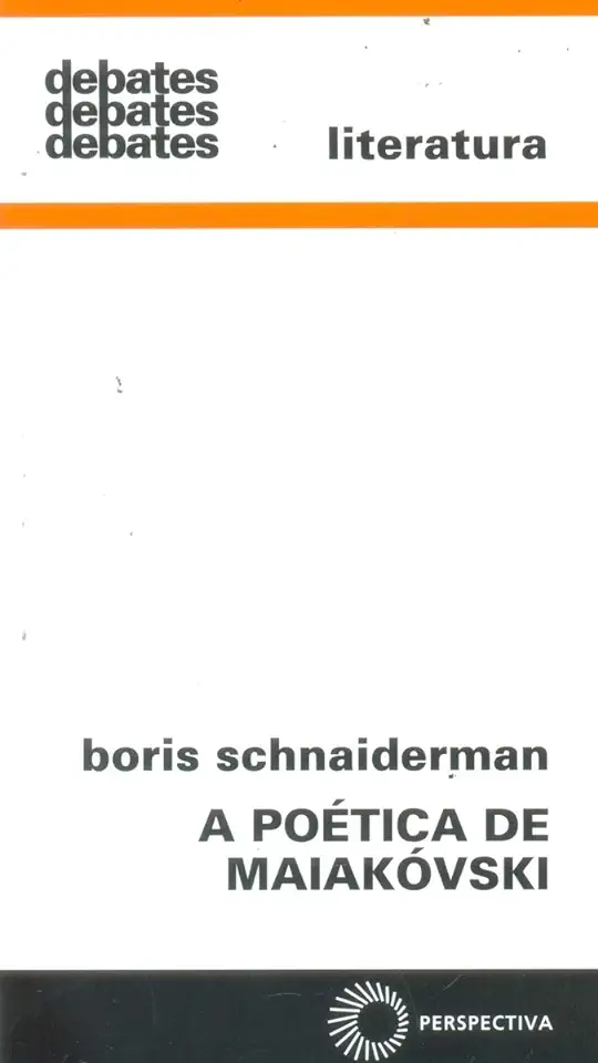 Capa do Livro A Poética de Maiakóvski - Boris Schnaiderman