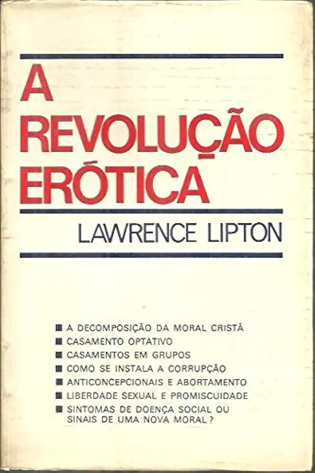 Capa do Livro A Revolução Erótica - Lawrence Lipton