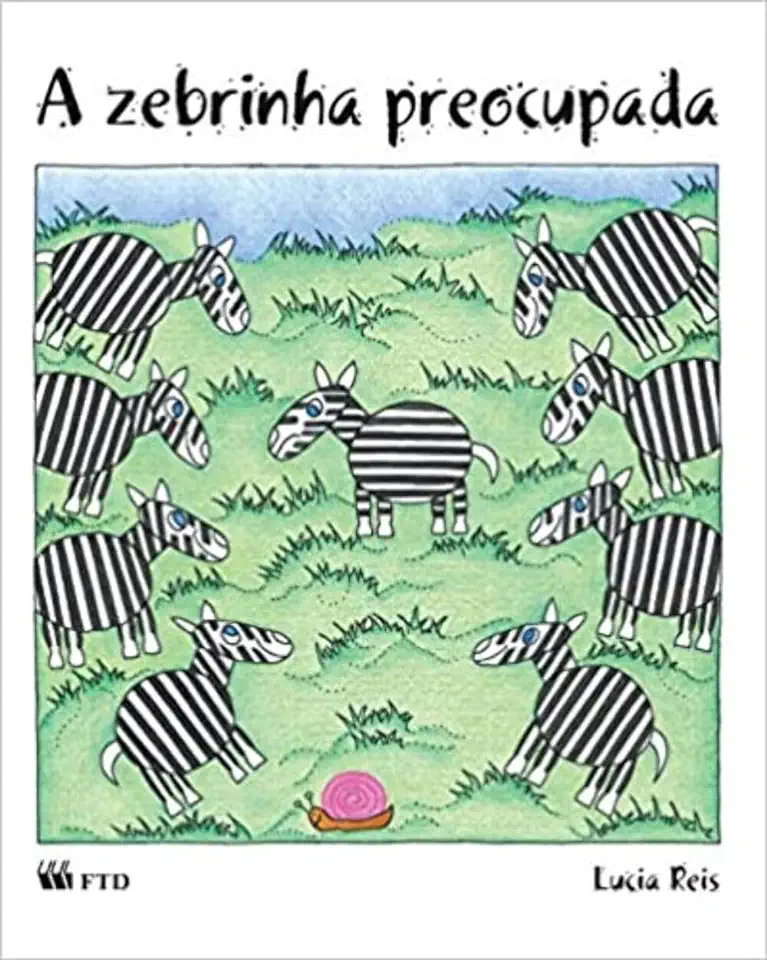 Capa do Livro A Zebrinha Preocupada - Lúcia Reis