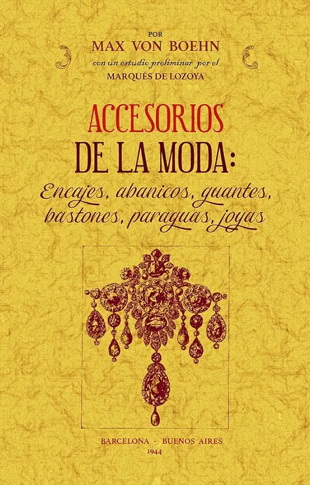 Capa do Livro Accesorios de La Moda - Max Von Boehn