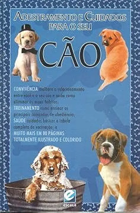 Capa do Livro Adestramento e Cuidados para o Seu Cão - Editora Escala