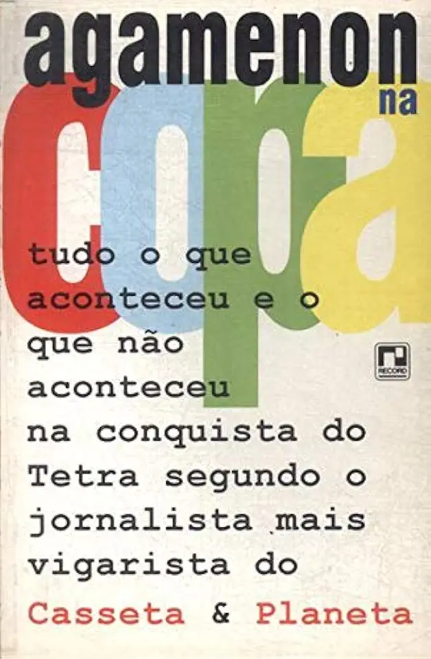 Capa do Livro Agamenon na Copa - Casseta e Planeta