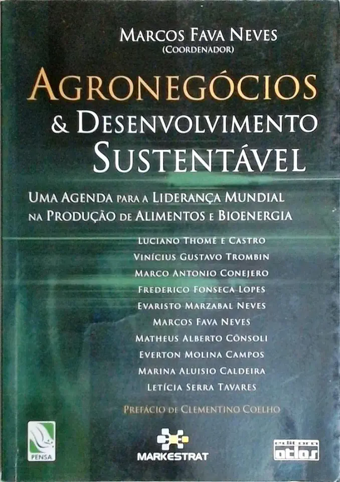 Capa do Livro Agronegócios e Desenvolvimento Sustentável - Marcos Fava Neves