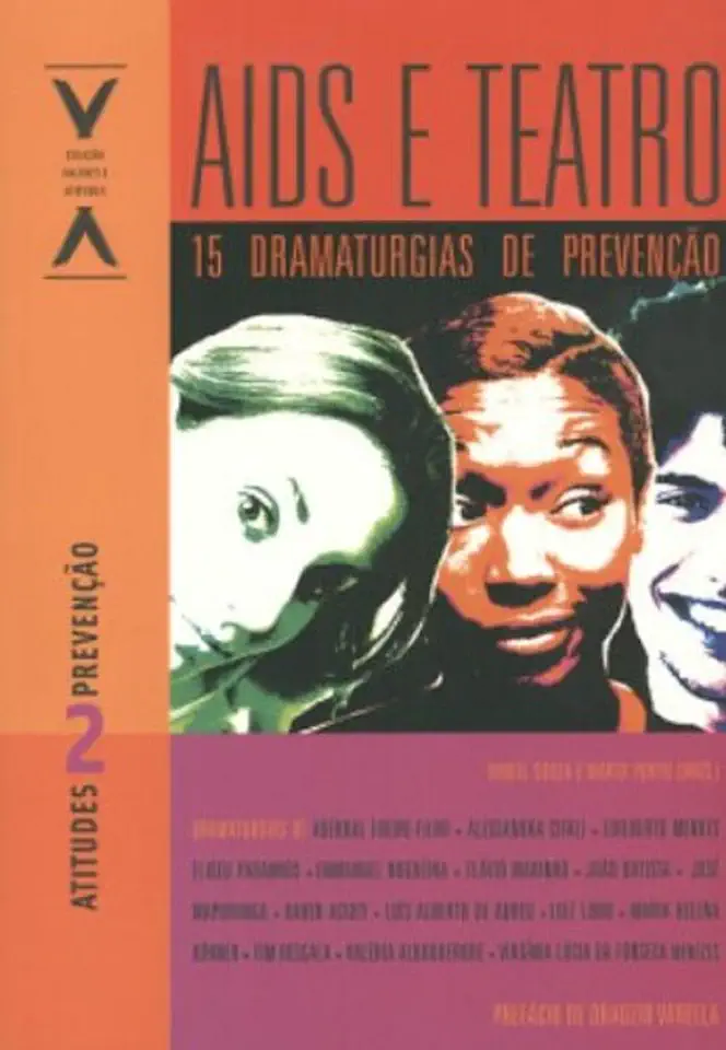 Capa do Livro Aids e Teatro 15 Dramaturgias de Prevenção - Daniel Souza