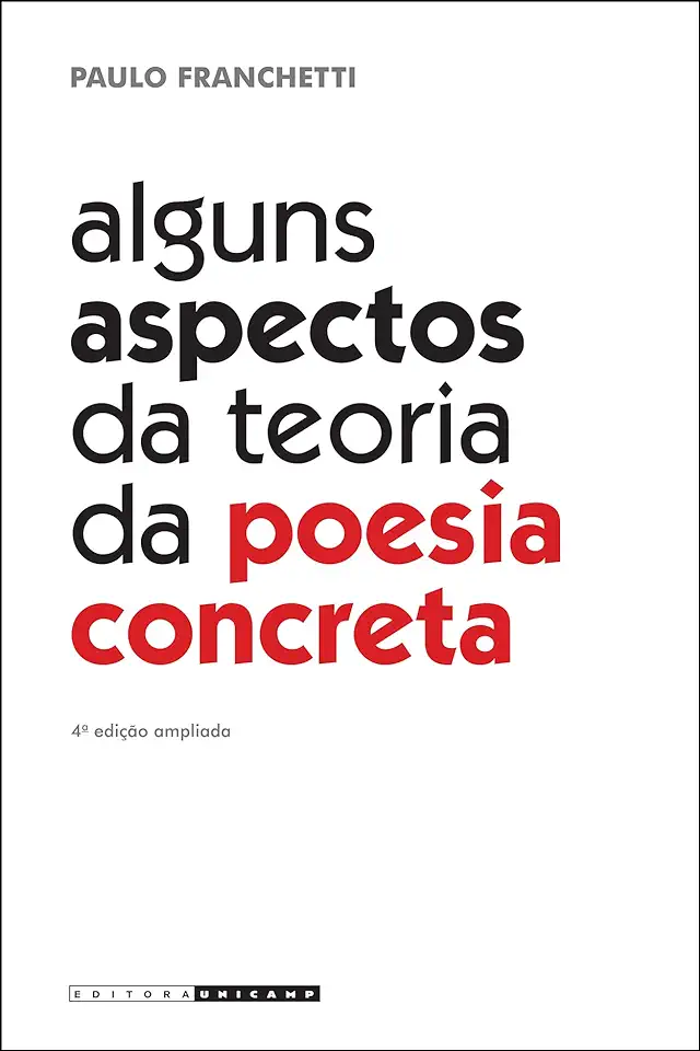 Capa do Livro Alguns Aspectos da Teoria da Poesia Concreta - Paulo Franchetti