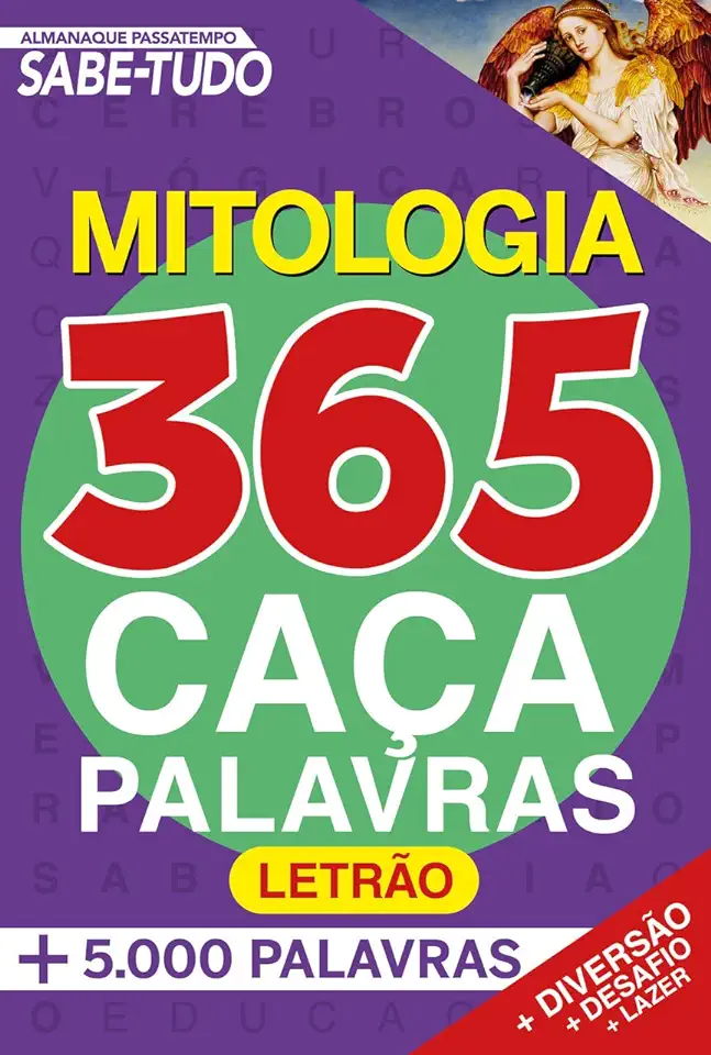 Capa do Livro Almanaque Passatempos Sabe-tudo 365 Caça-palavras - Mitologia - On Line Editora