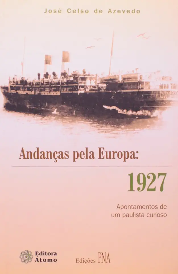 Capa do Livro Andanças pela Europa: 1927 - José Celso de Azevedo