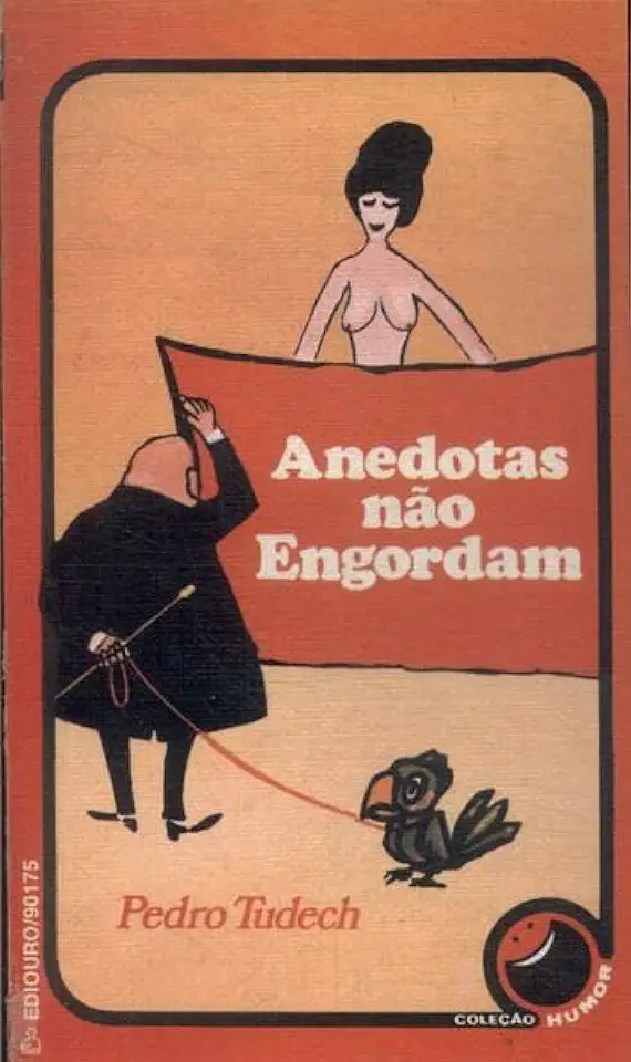 Capa do Livro Anedotas Não Engordam - Pedro Tudech