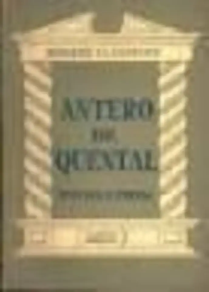 Capa do Livro Antero de Quental - Poesia e Prosa - Adolfo Casais Monteiro