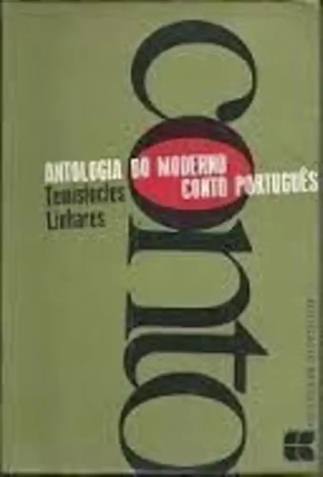 Capa do Livro Antologia do Moderno Conto Português - Temístocles Linhares