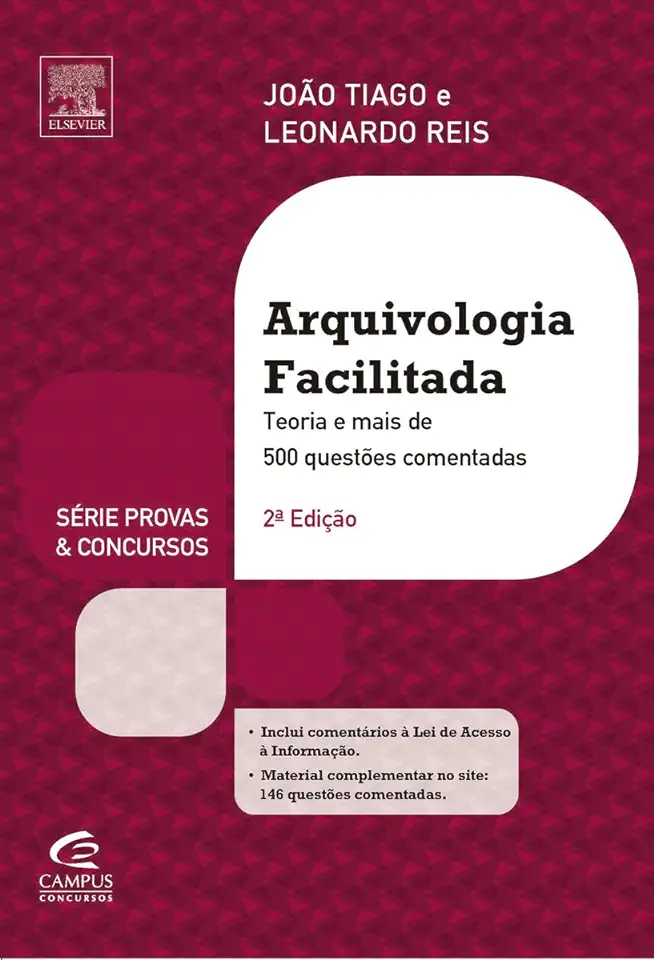 Capa do Livro Arquivologia Facilitada - João Tiago / Leonardo Reis